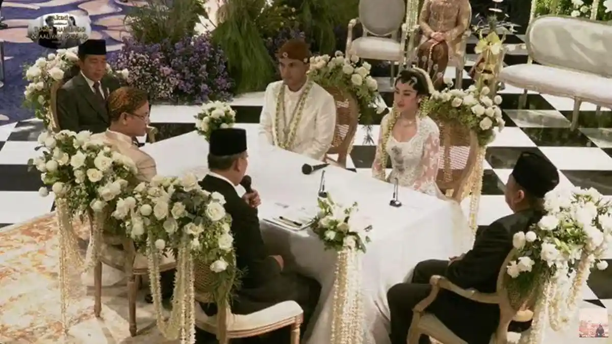 Jokowi dan Bambang Soesatyo jadi Saksi Nikah Thariq Halilintar-Aaliyah Massaid