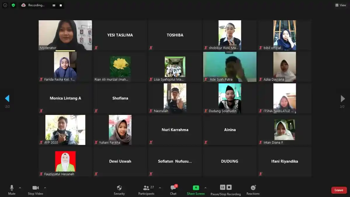 Ajak Masyarakat Jaga Iman dan Imun Seimbang, Mahasiswa KKN UIN Walisongo Gelar Seminar Online