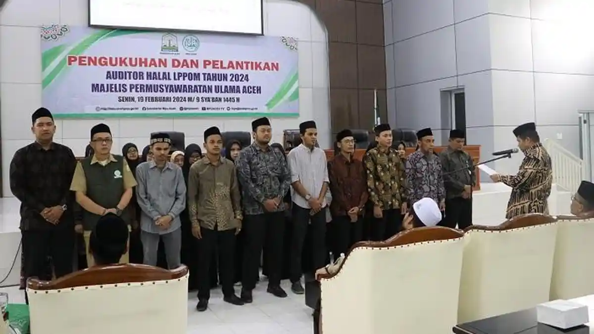 39 Auditor Halal LPPOM MPU Aceh Dikukuhkan, Ini Pesan Lem Faisal