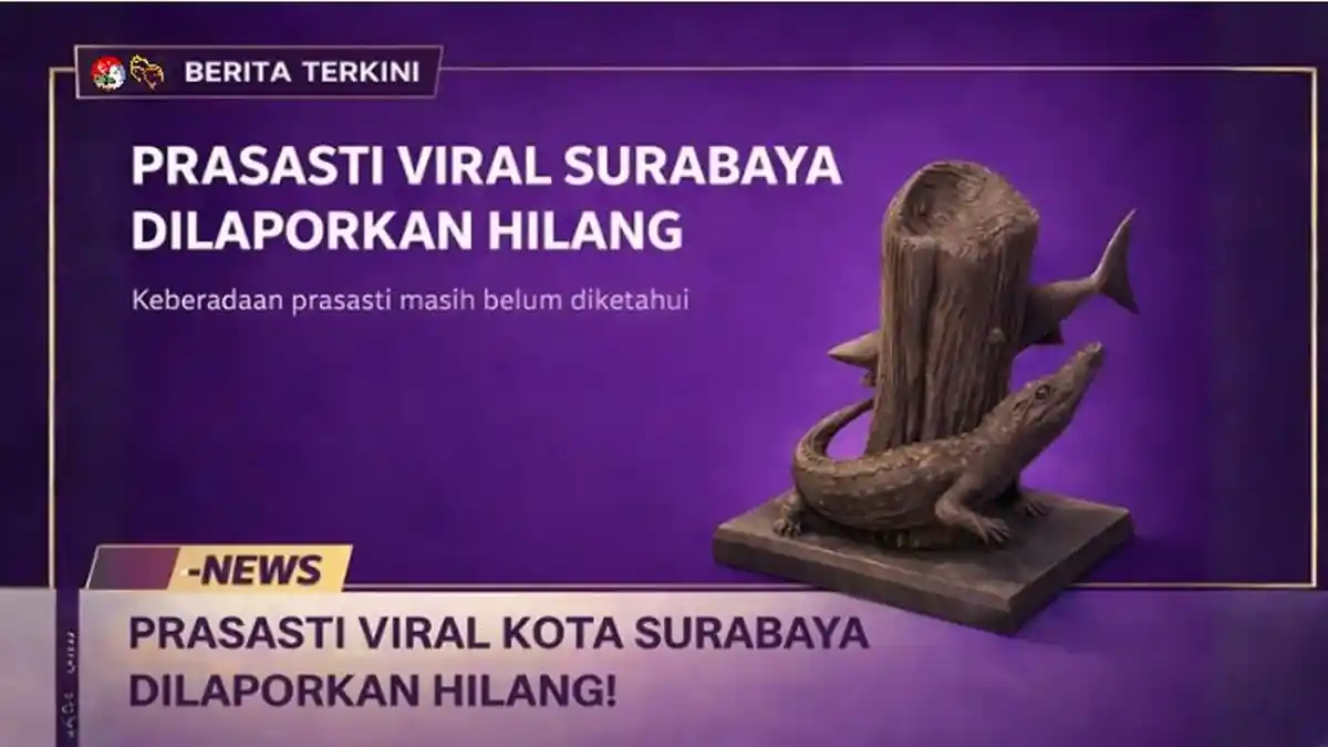 Prasasti Viral Surabaya Hilang Misterius, Warga Surabaya Heboh