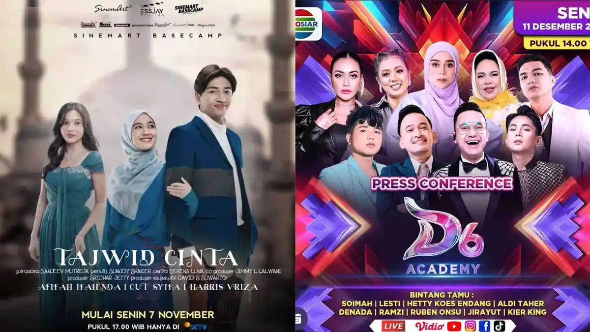 Jadwal Acara TV Hari Ini, Saksikan Tajwid Cinta di SCTV dan D’ Academy 6 Audition di Indosiar