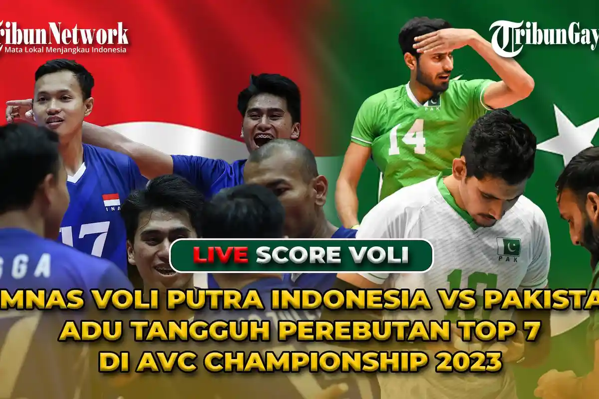 Live Streaming Timnas Voli Putra Indonesia Vs Pakistan Top 7 AVC Championship 2023, Pukul 13.45 WIB