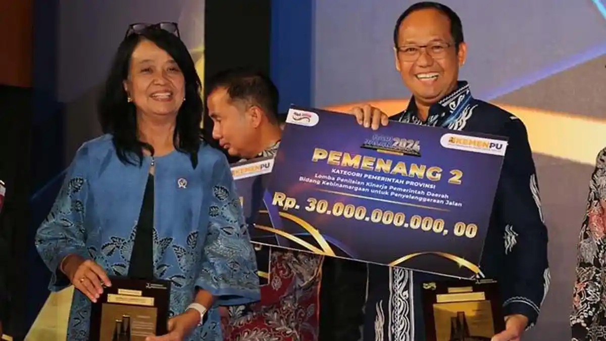 Pemprov Bangka Belitung Terbaik II Penilaian Kinerja Binamarga 2024, Berhak Anggaran Rp 30 Miliar