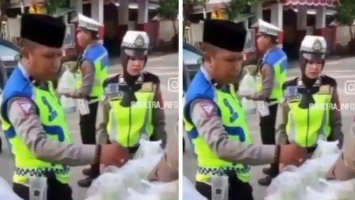Dikira Razia, Polisi Berseragam Bagi-bagi Takjil Malah Sepi Peminat ...