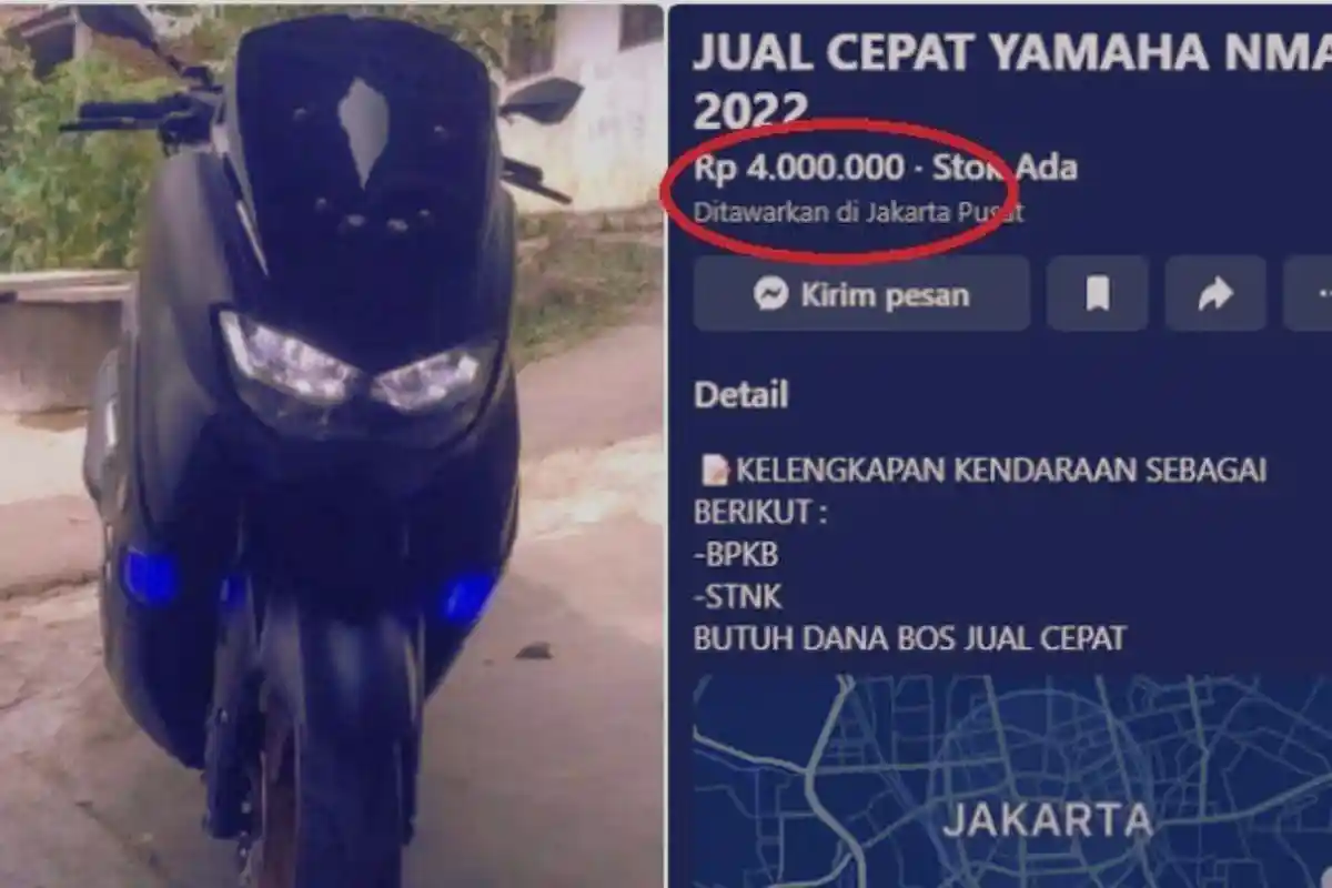 Jangan Mudah Tergiur! Ini Modus Penipuan Jual Motor Murah, Tawarannya di Bawah Harga Pasaran