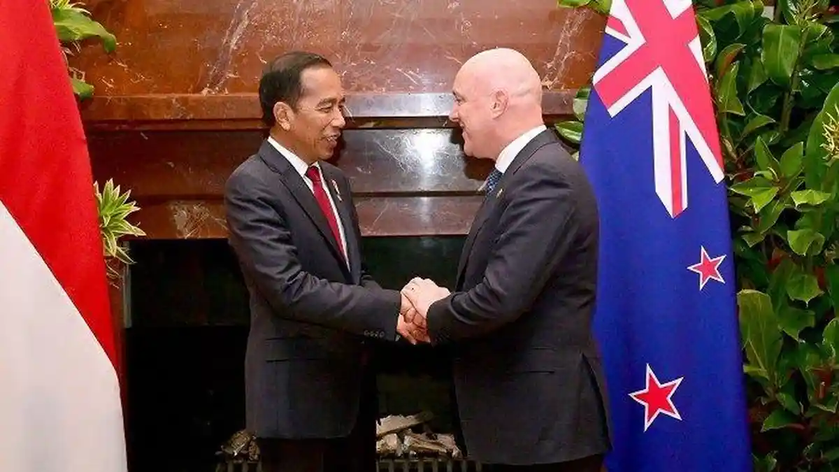 Jumpa PN Selandia Baru, Jokowi Diskusi soal Penurunan Nilai Perdagangan Kedua Negara