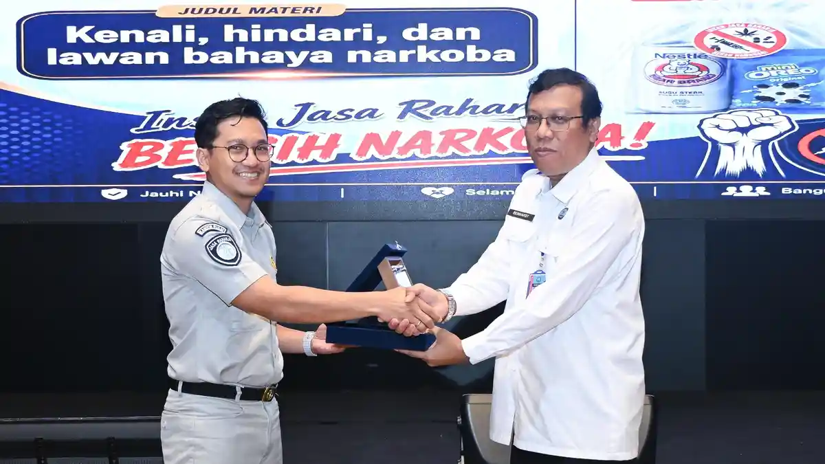 Jasa Raharja Wujudkan Lingkungan Kerja Produktif dan Bebas Narkoba Bersama BNN - Tribunlampung.co.id