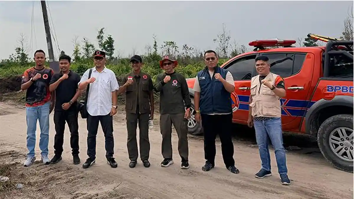 Tinjau Kesiapan Hadapi Karhutla, BPBD Kampar dan BNPB Jumpai Kanal Tak Terurus di Rimbo Panjang