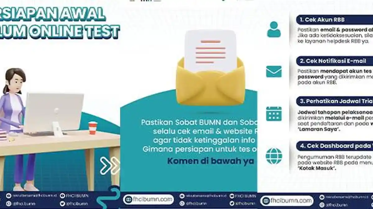 Simak 4 Persiapan Awal Sebelum Tes Online Rekrutmen Bersama BUMN 2023, Jangan Sampai Keliru!