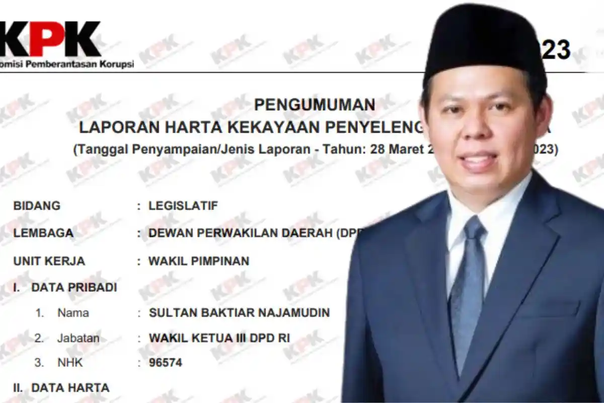 Kekayaan Sultan B Najamudin Ketua DPD RI Periode 2024-2029 yang Pernah Jadi Tukang AC Keliling 