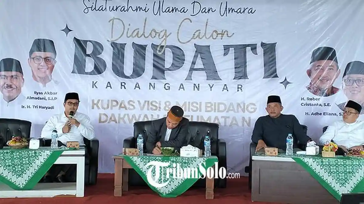 Dialog dengan Ulama di Karangpandan, Cabup Karanganyar Ilyas Akbar Ingin Tingkatkan Soal Pendidikan