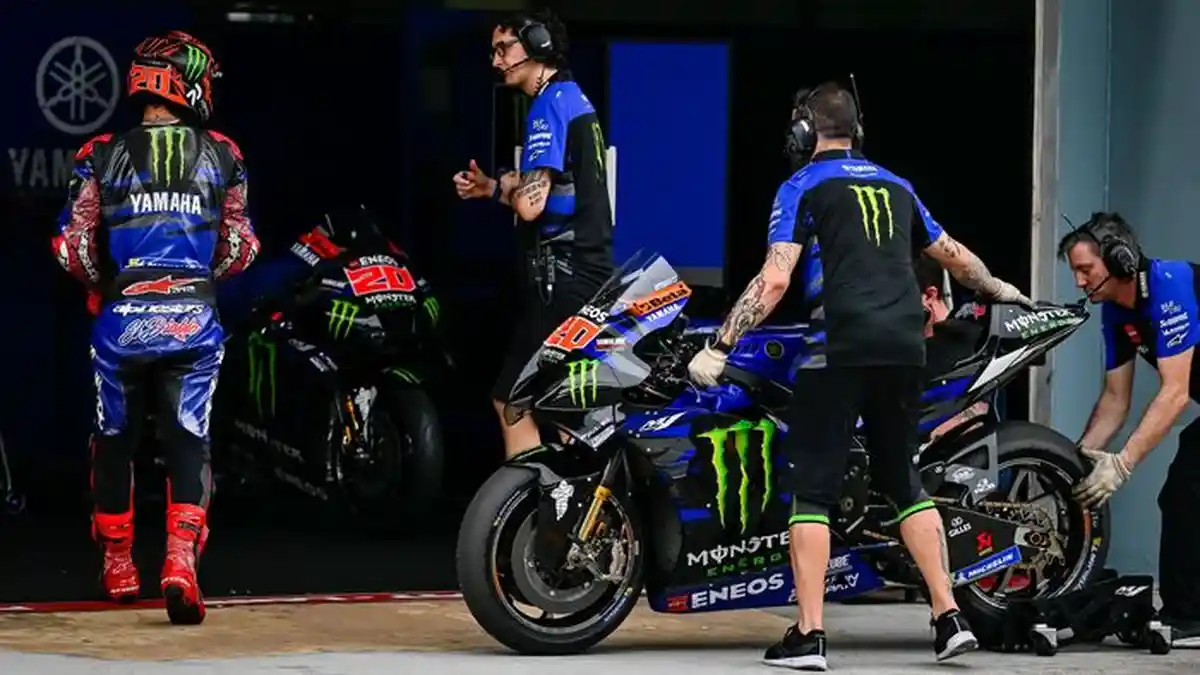 FABIO Quartararo Frustrasi Start Paling Buncit di MotoGP Inggris 2023, Yamaha Berjuang Demi Poin
