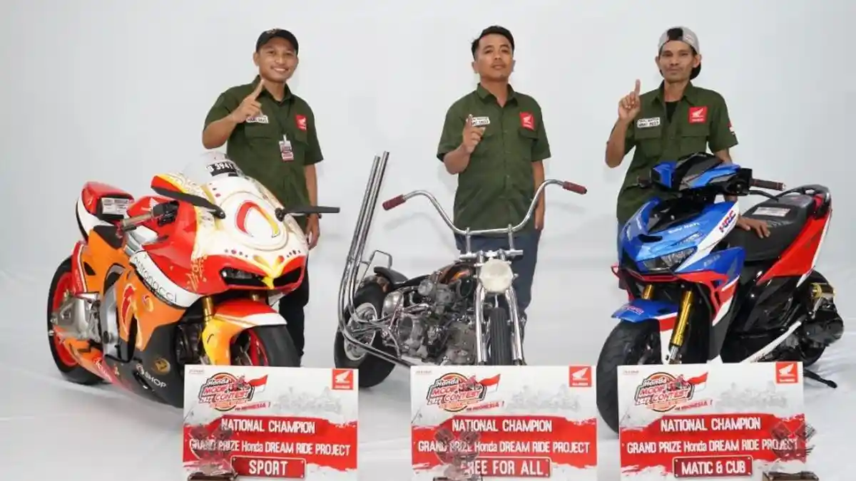 Inilah 3 Jawara di Ajang Honda Modif Contest 2022 