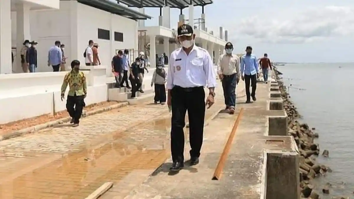 Pembangunan Kawasan Pantai Amal Ditarget Rampung Juli, Akhir Tahun Dijadwalkan Soft Launching