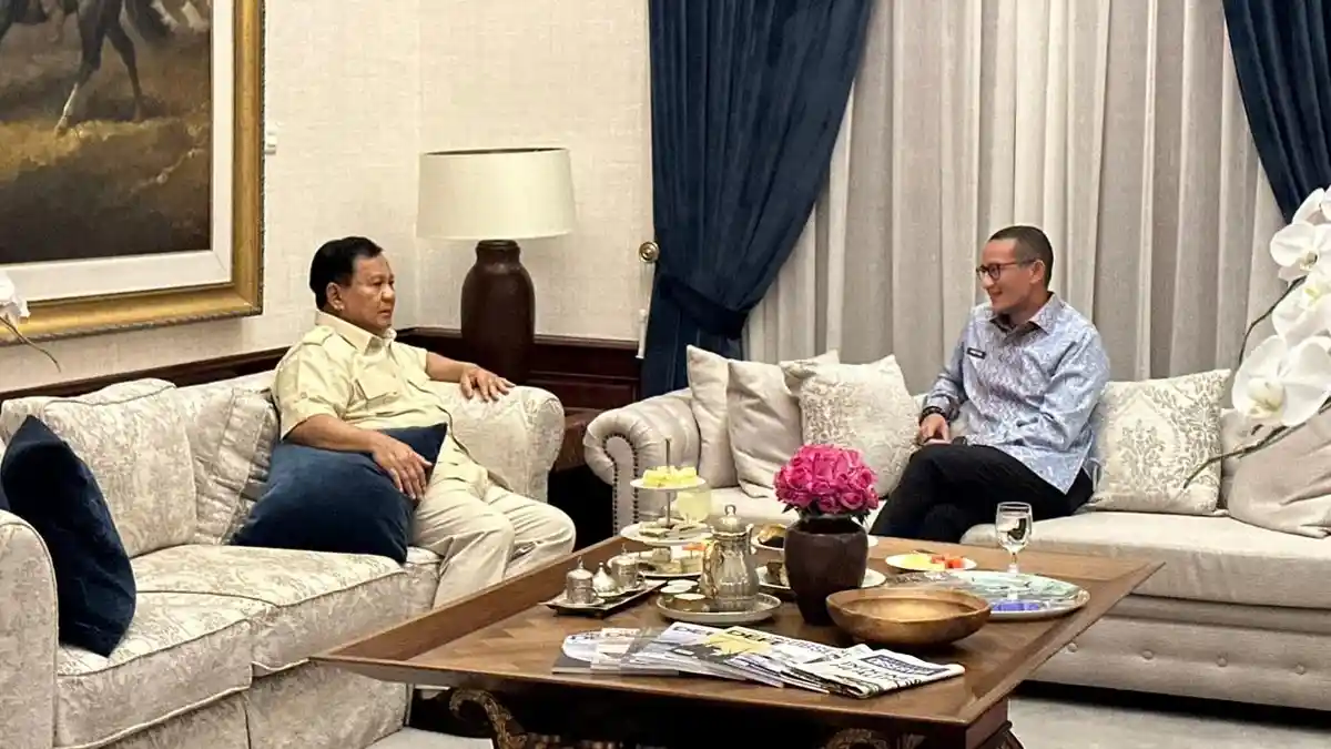Sandiaga Uno Datangi Rumah Prabowo, Gerindra: Ada Gestur Keinginan Rekonsiliasi