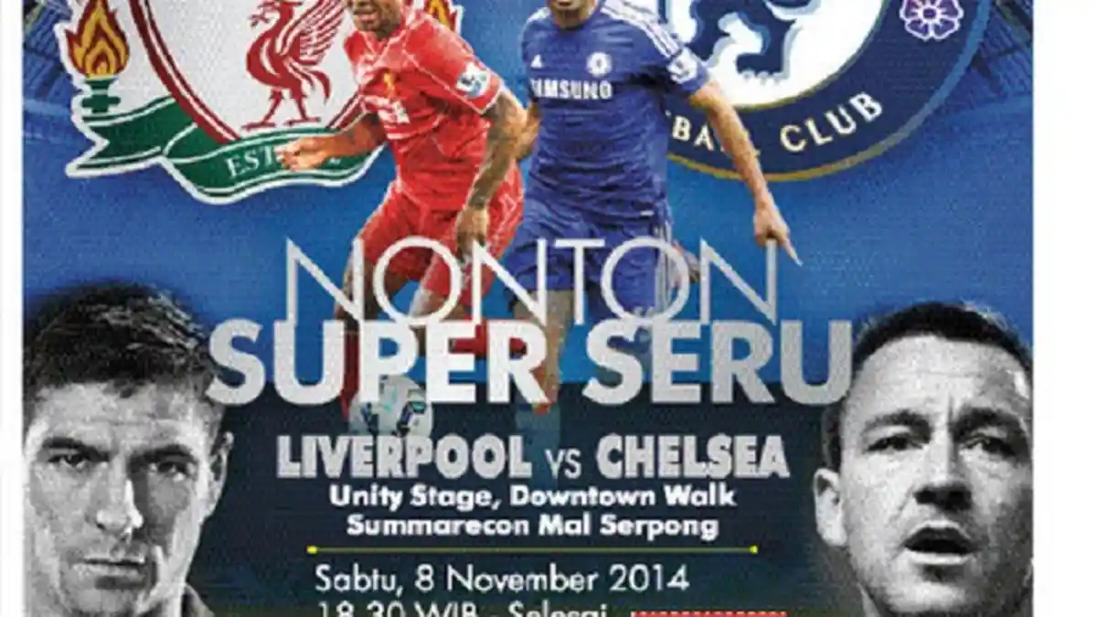 Harian Super Ball Gelar Nobar Liverpool Kontra Chelsea di Summarecon Mal