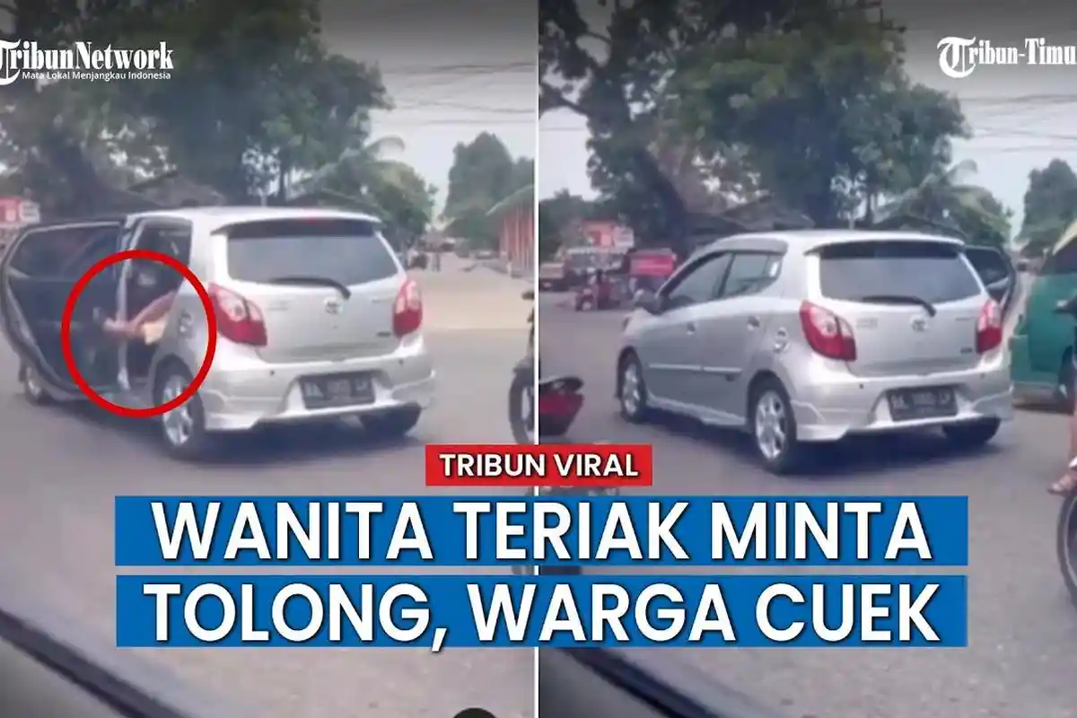ASTAGFIRULLLAH Wanita Terekam Teriak Minta Tolong dari Dalam Mobil di Padang, Ternyata Korban KDRT
