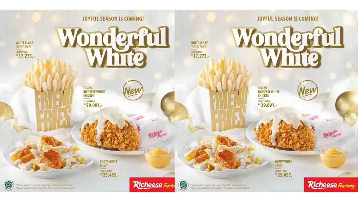 LEBIH MURAH! Promo Wonderful White Richeese Factory, Combo Richeese White Chicken Rp39 Ribuan