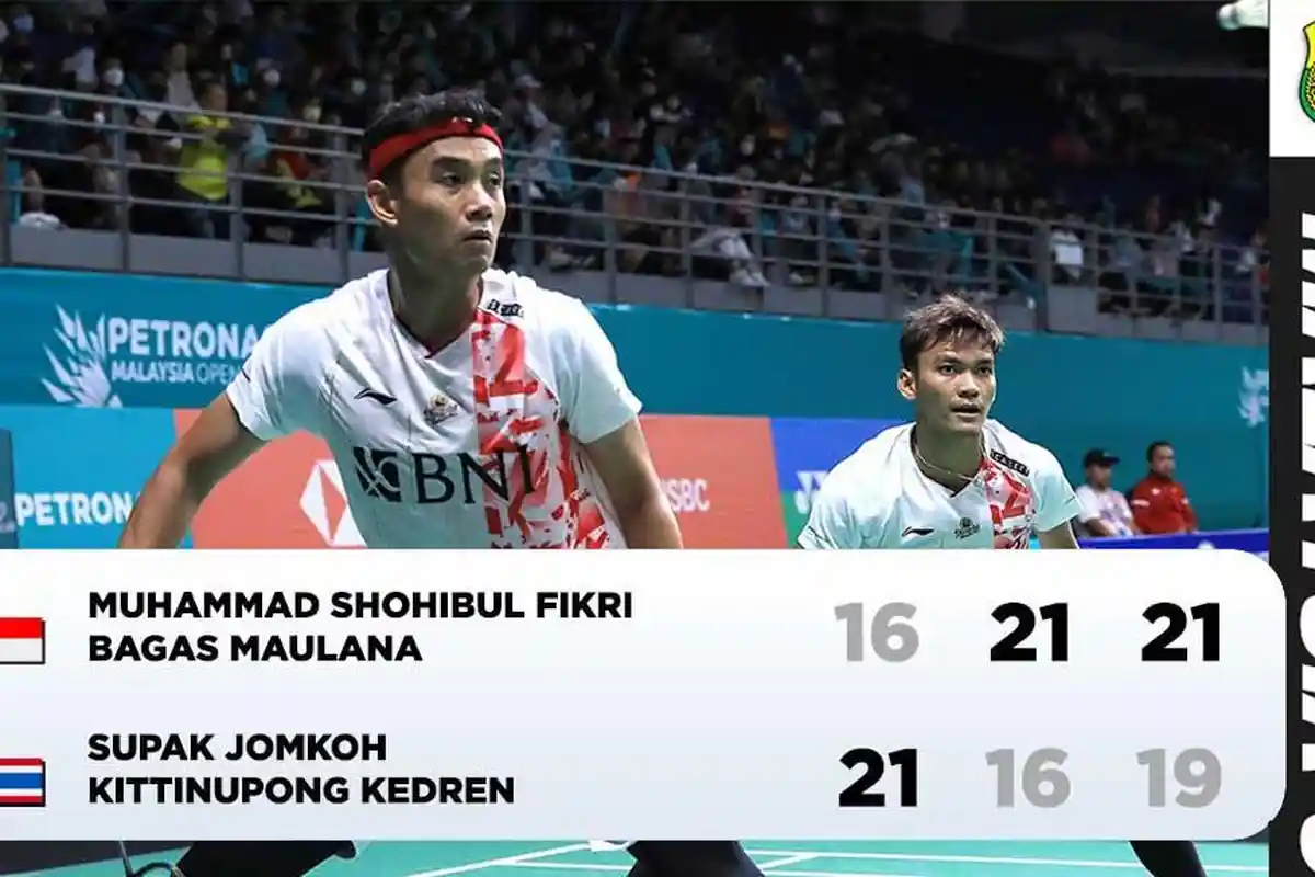Hasil Malaysia Open 2022, Fikri/Bagas dan Chico Menang, Shesar Kalah