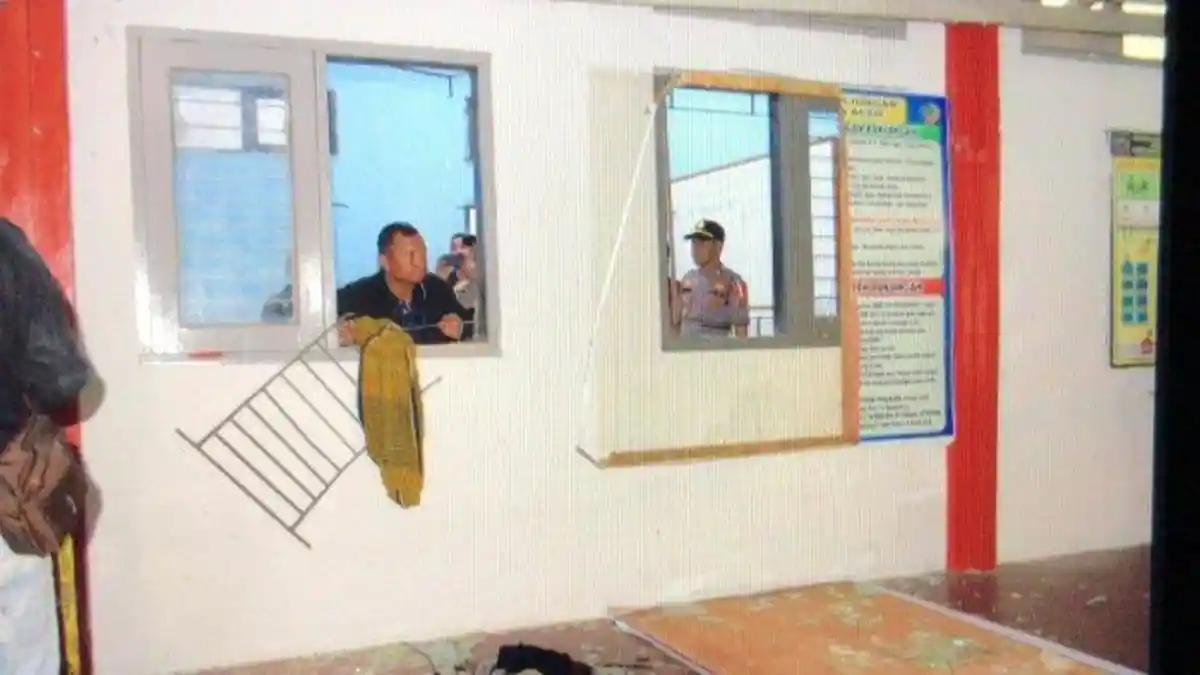 BREAKING NEWS : Suasana Sekitar LP Kelas II-A Banda Aceh Mencekam, Terdengar Letusan Senjata Api