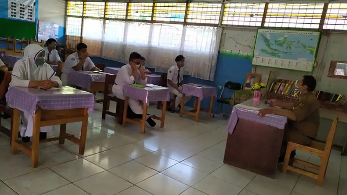 Belajar Daring Kalsel, Ujian Sekolah SMPN 2 Banjarbaru Tetap Secara Daring dan Libatkan Orangtua