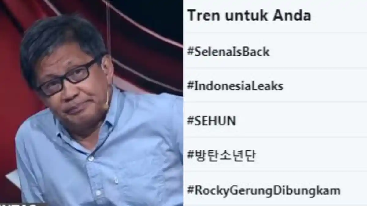 Tagar Rocky Gerung Dibungkam Trending Twitter Seusai Mengaku Akunnya Diretas