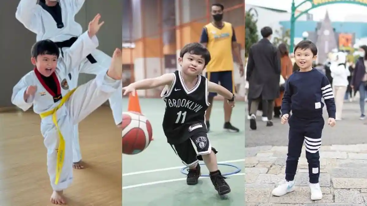7 Potret Raphael Moeis yang Jago Basket, Paling Tinggi di Kelas Karena Sering Makan Ikan Kembung