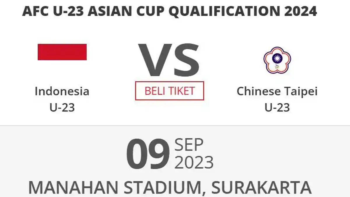 Jam Tayang Live Streaming RCTI Plus Timnas Indonesia vs Taiwan Piala Asia