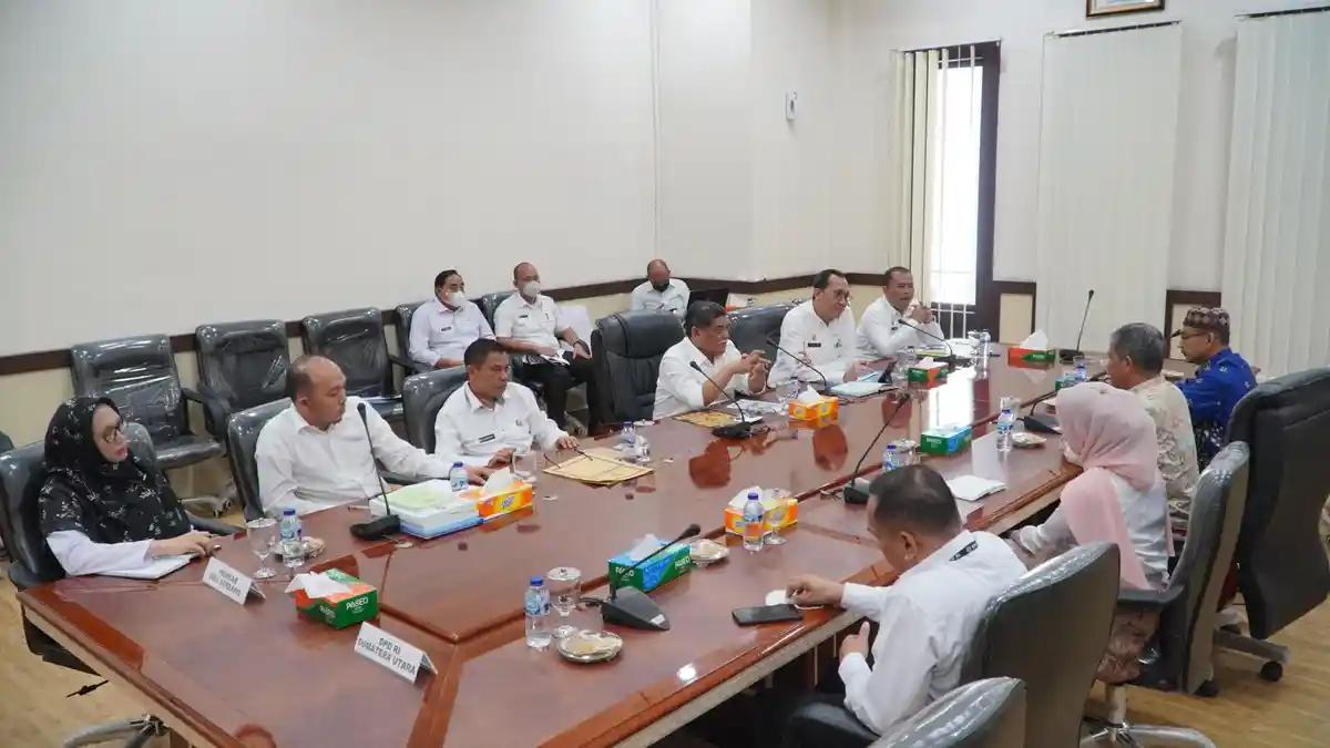 Terima Kunjungan DPD RI, Wabup Deliserdang Sampaikan Perubahan Peraturan Hambat Pengurusan Izin