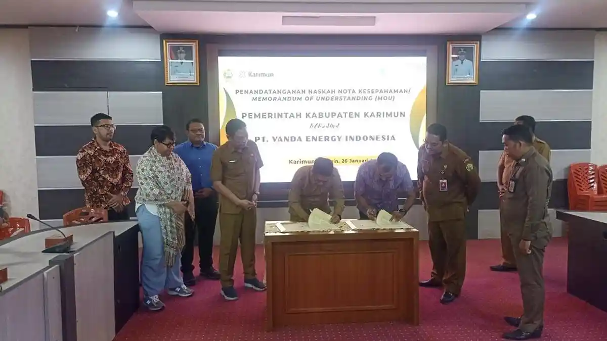 Pemkab Karimun dan PT Vanda Energy Indonesia Teken MoU, Sepakati Sejumlah Kerja Sama