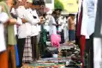Suasana Salat Idul Adha Di Masjid Agung Kota Malang