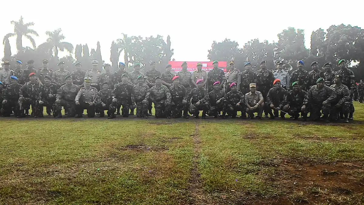 Jelang Ramadhan, 1200 Aparat Gabungan Ikut Apel di Cijantung