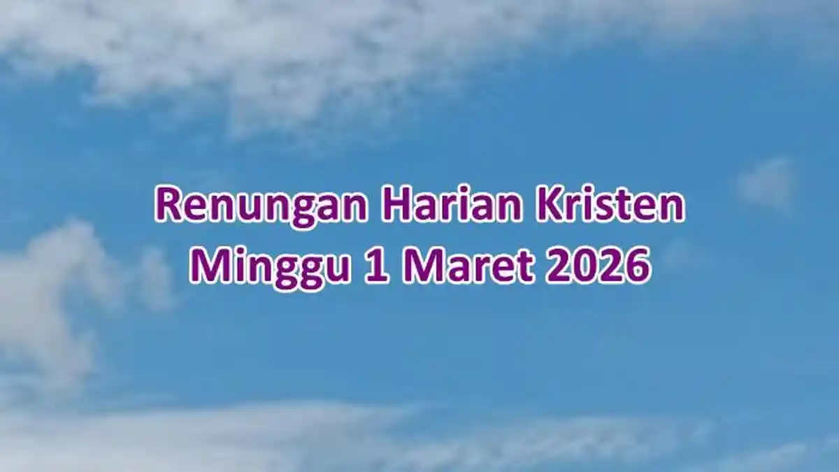 Renungan Harian Kristen Hari Ini Minggu 1 Maret 2026, Yeremia 18:1–4