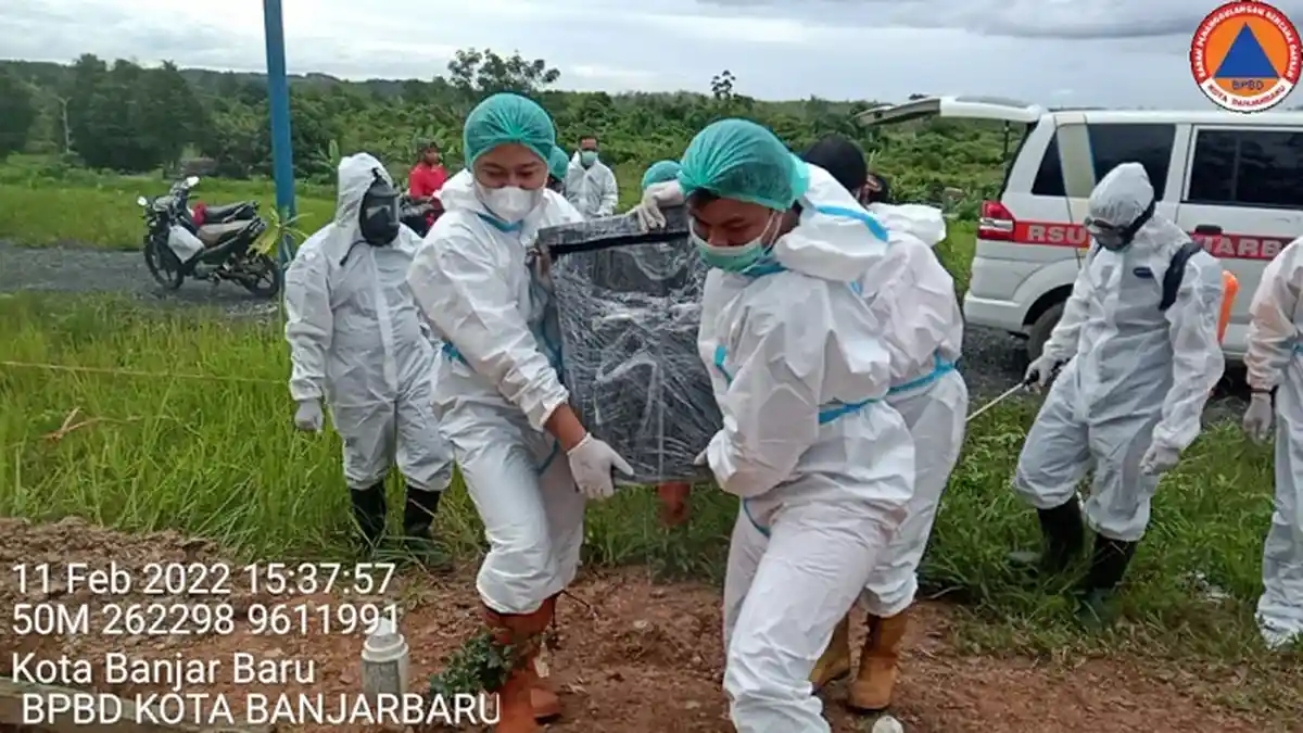 Meninggal Bertambah Lagi, Hari Ini BPBD Makamkan Satu Warga Banjarbaru Terkonfirmasi Covid-19
