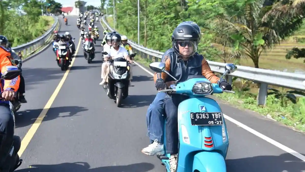 Blusukan Pantau Lebaran, Bupati Kuningan dan Muspida Keliling Naik Motor, Cek Harga dan Arus Mudik