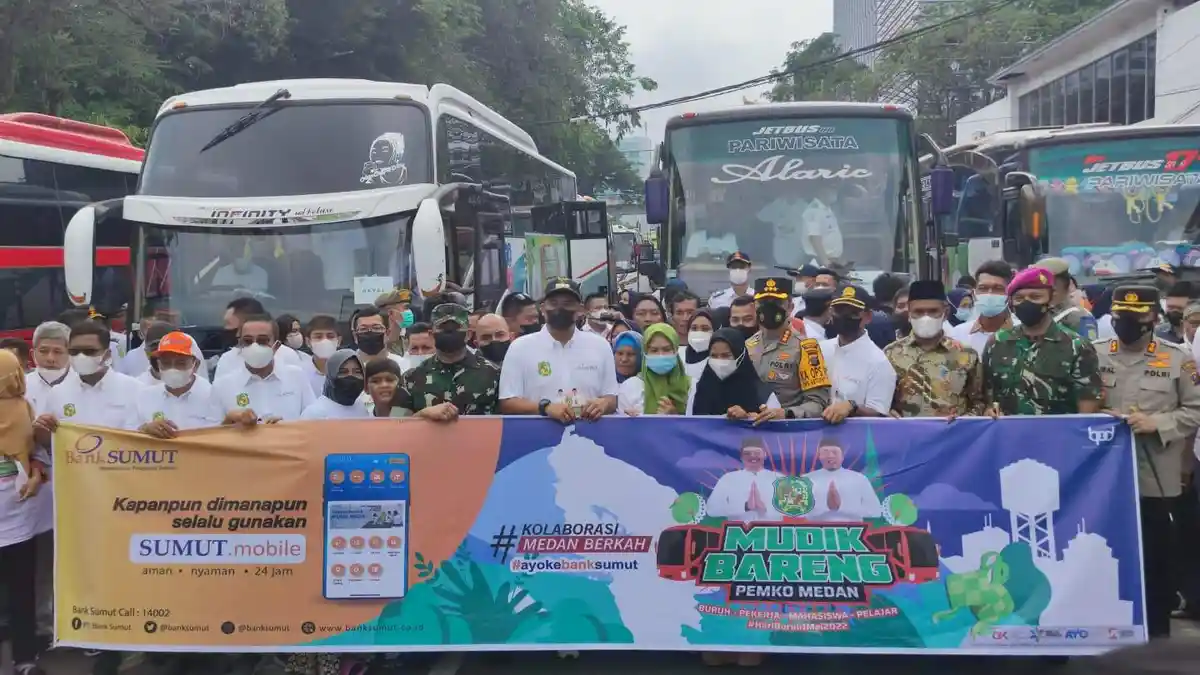 Daftar Lengkap 12 Rute Mudik Gratis Massal dari Pemko Medan, Mulai Dibuka Maret 2023