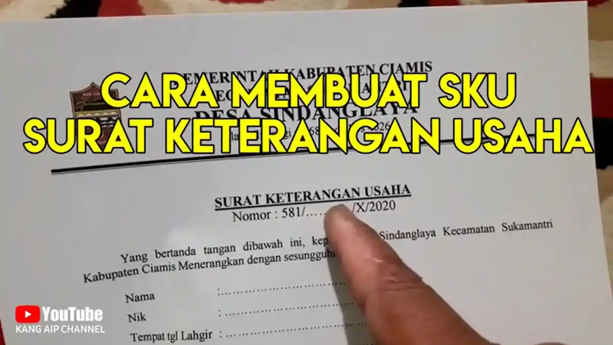 Contoh Surat Keterangan Usaha KUR BRI Lengkap Cara Membuat Surat Keterangan Usaha KUR BRI