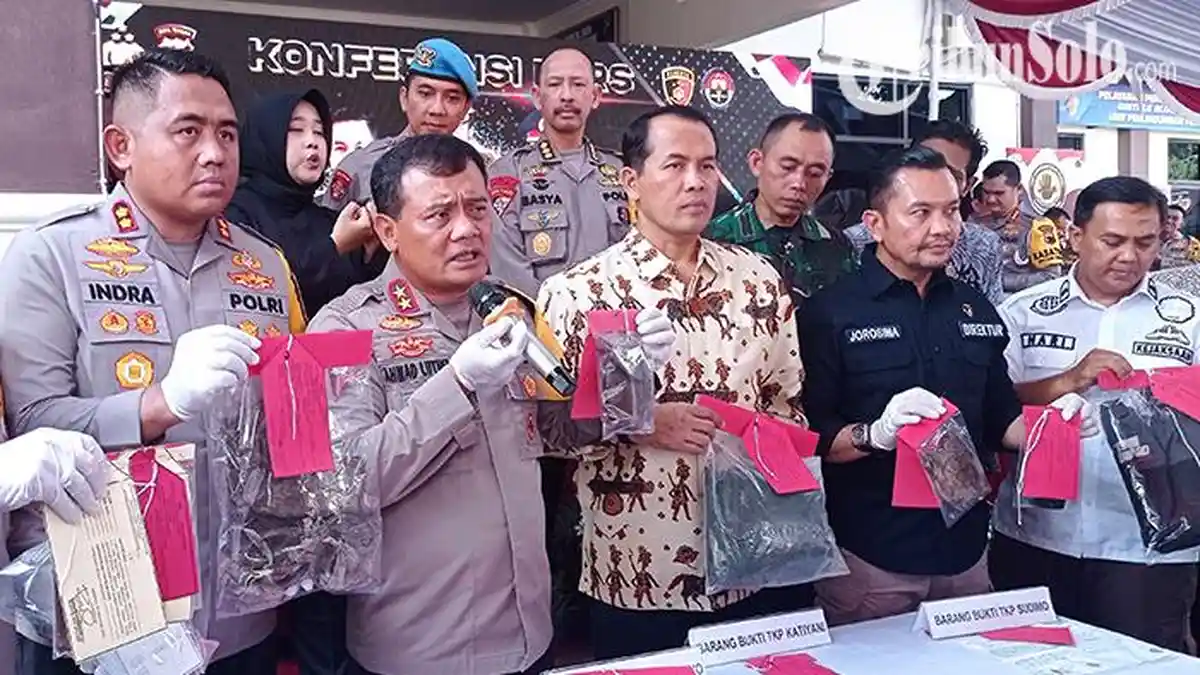 8 Buah Barang Bukti Diamankan Terkait Pembunuhan Berantai Wonogiri