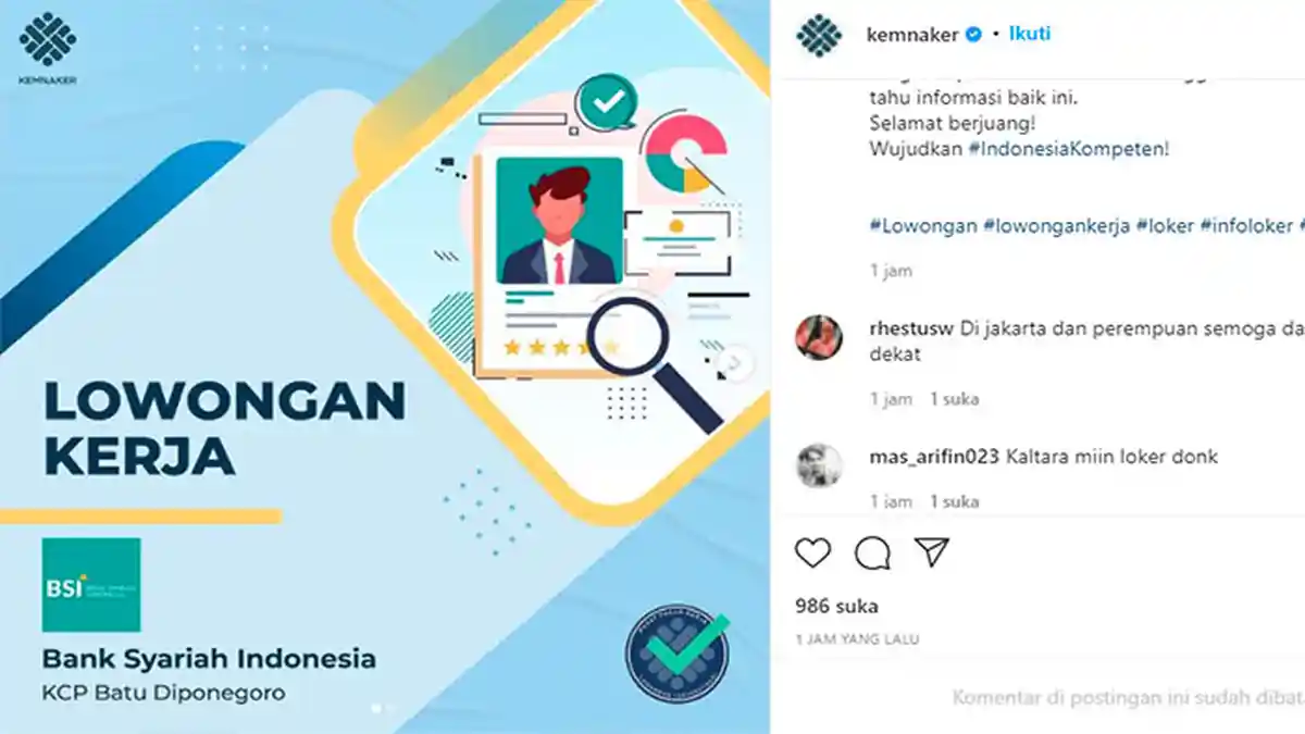 LOWONGAN Kerja Bank Syariah Indonesia Desember 2021 Posisi Back Office, Lulusan Baru D3 Bisa Daftar!