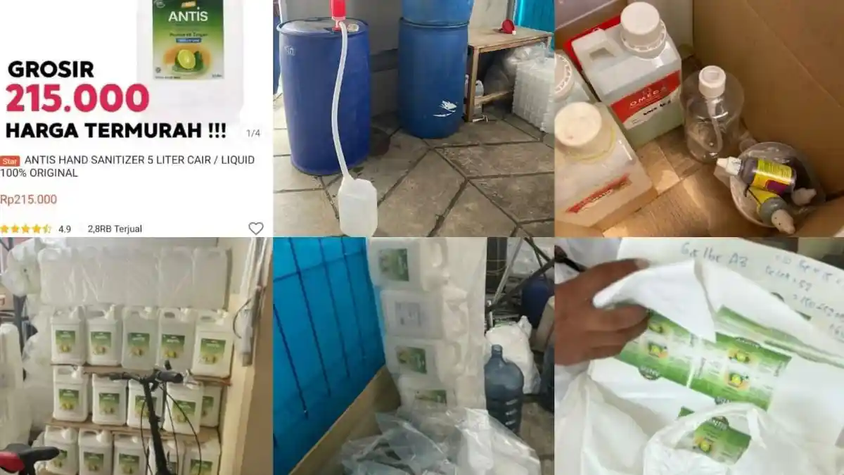 Warga Ciputat Pemalsu Produk Hand Sanitizer Akhirnya Ditangkap, Modusnya Jual Murah di E-Commerce