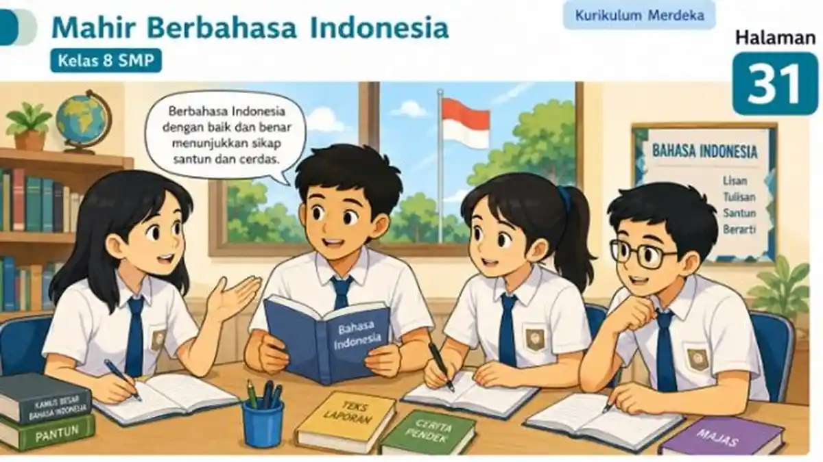 Kunci Jawaban Mahir Berbahasa Indonesia Kelas 8 SMP Halaman 31 Kurikulum Merdeka - Sripoku.com