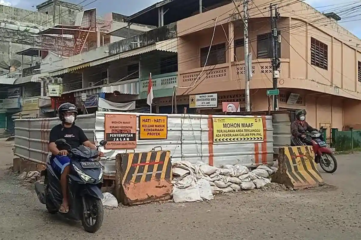 PT Waskita Sebut Pengaspalan Jalan Kota Jambi dari Proyek Sewerage System Sudah 95 Persen