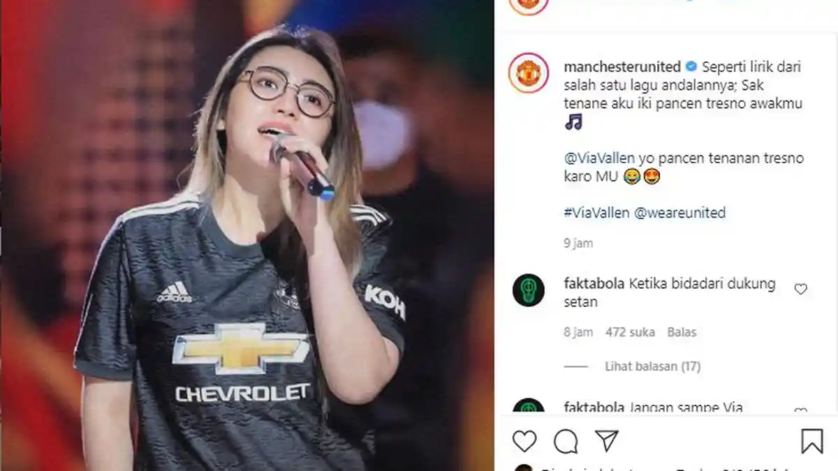 KEREN! Manchester United Apresiasi Via Vallen, Ada Apa?