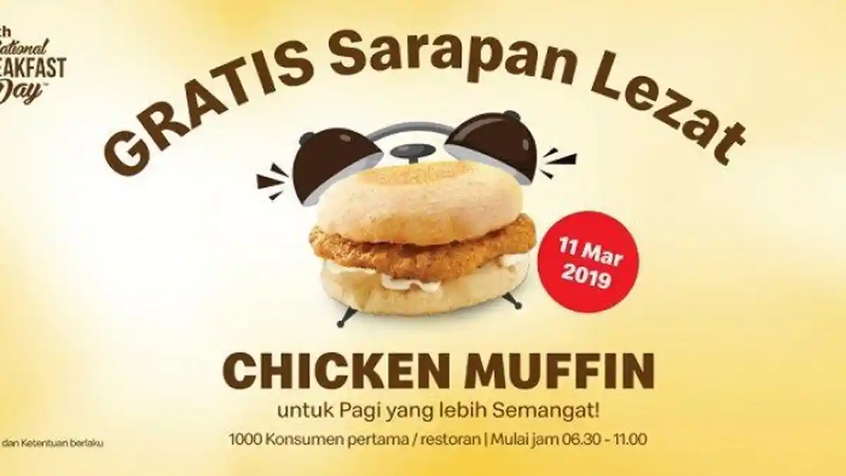 Mc Donald's Tawarkan Promo Menu Sarapan Gratis untuk 1000 Konsumen Pertama