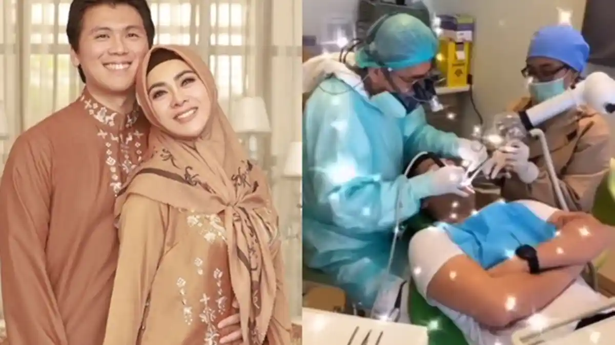 Syahrini Temani Sang Suami Periksa Gigi, Reino Barack Dapat Pelayanan Khusus Saat di Ruang Periksa