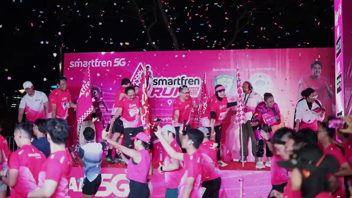 SMARTFREN RUN2026 Libatkan 7.500 Pelari, Perkuat Komitmen XLSMART Hadir Lebih Dekat dengan Pelanggan - Tribun-bali.com