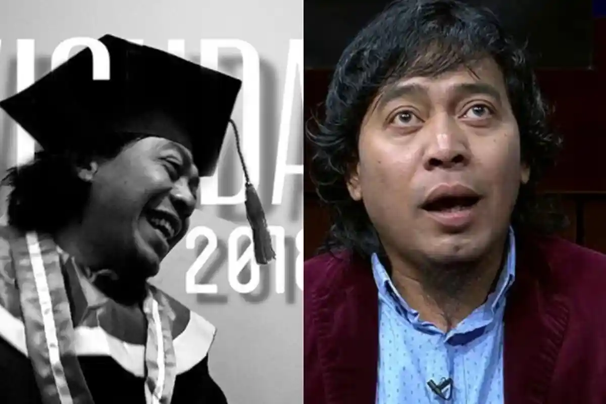 Berusia 47 Tahun Pelawak Komeng Wisuda Bareng Rudi Sipit, Begini Deretan Potretnya
