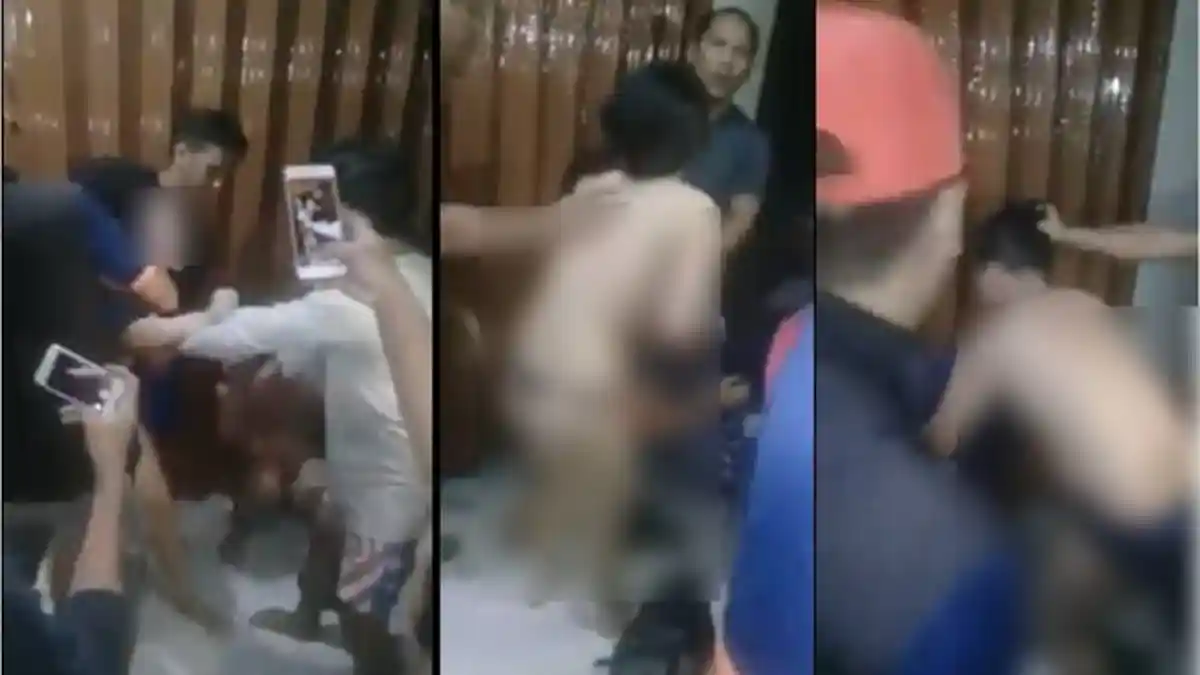 Tepergok Mesum, Dua Sejoli Ini Ditelanjangi dan Dianiaya Serta Diarak Warga, Videonya Viral!