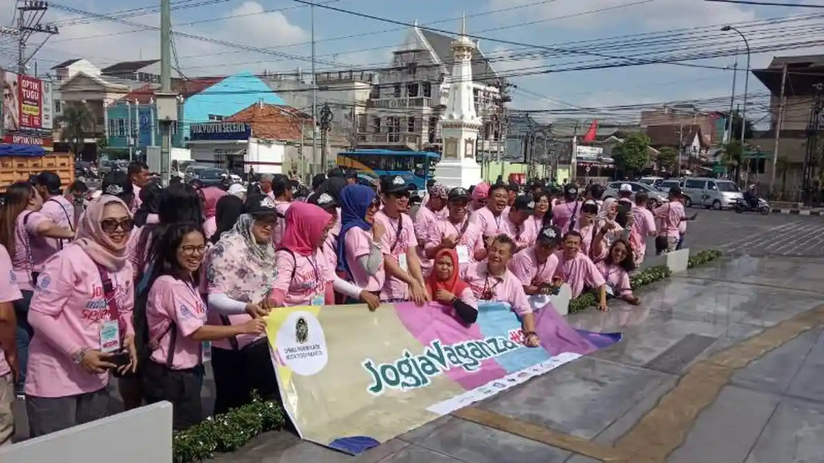 Peserta Jogjavaganza Bersepeda Keliling Jogja