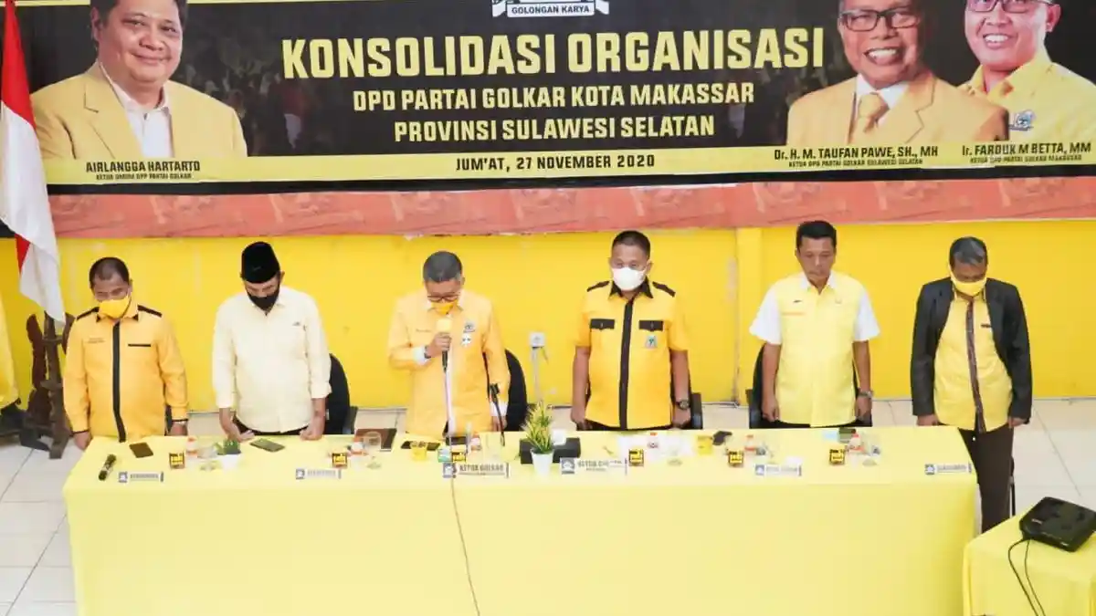 Golkar Makassar Nyatakan Patuh pada Kepemimpinan Taufan Pawe